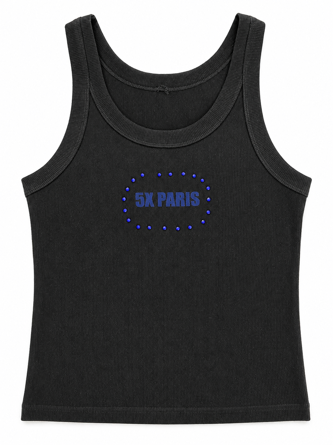 5x Paris Diamanté Tank Top
