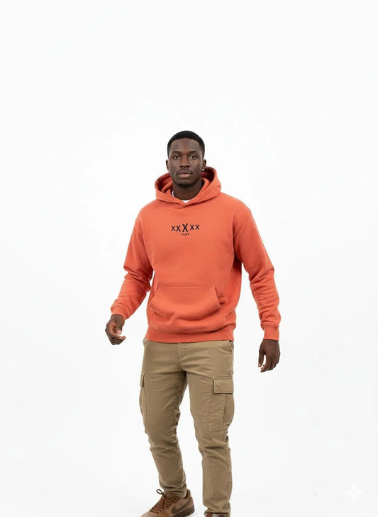 5X Paris xxXxx Unisex Ultra Heavyweight Hoodie – Blood Orange