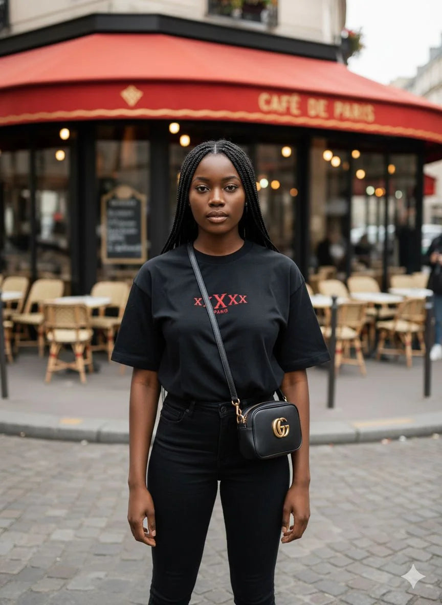 5X Paris xxXxx Unisex Heavy Luxury Oversized Tee