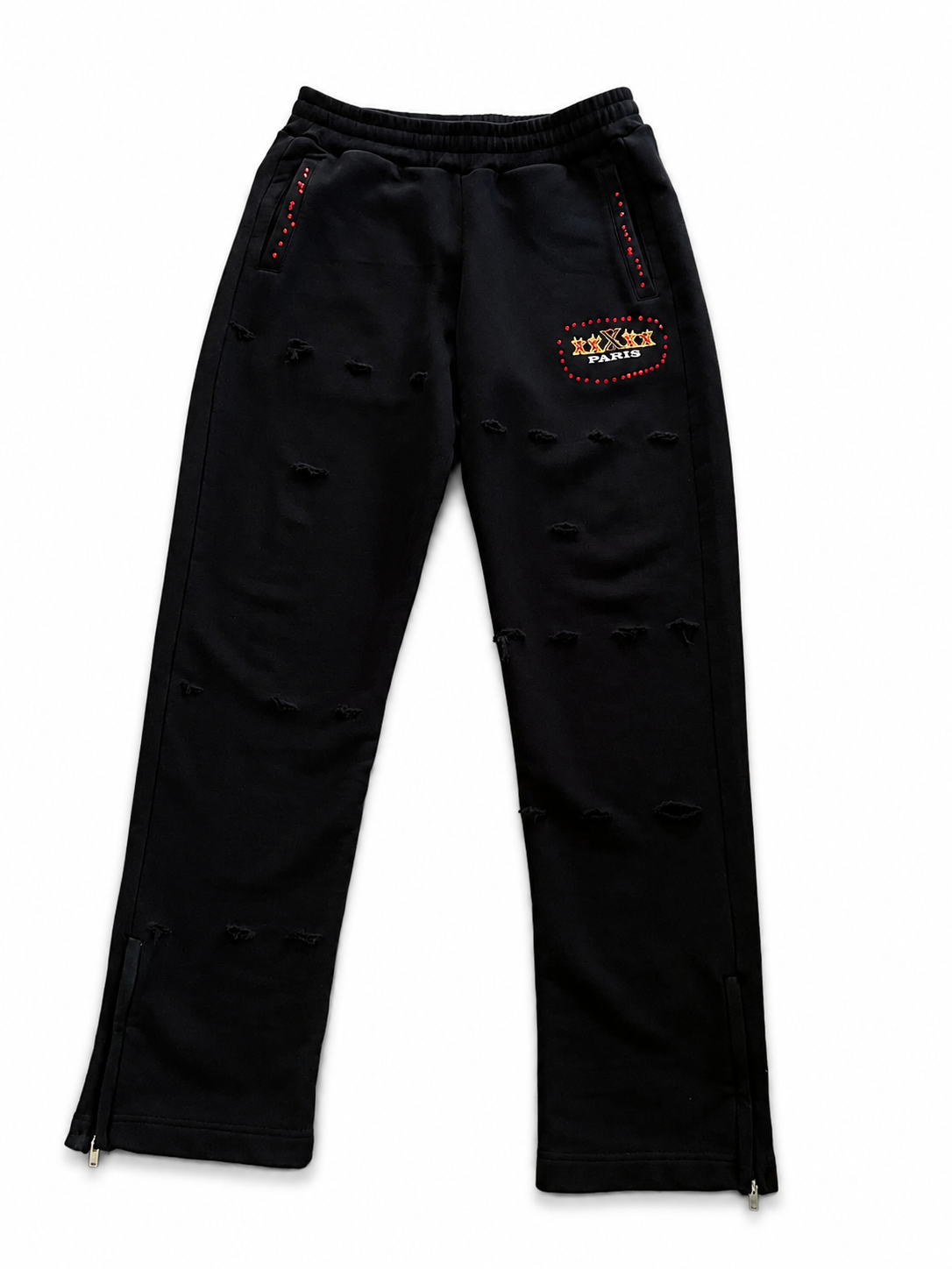 xxXxx HEAVY ZIPPED SWEATPANTS