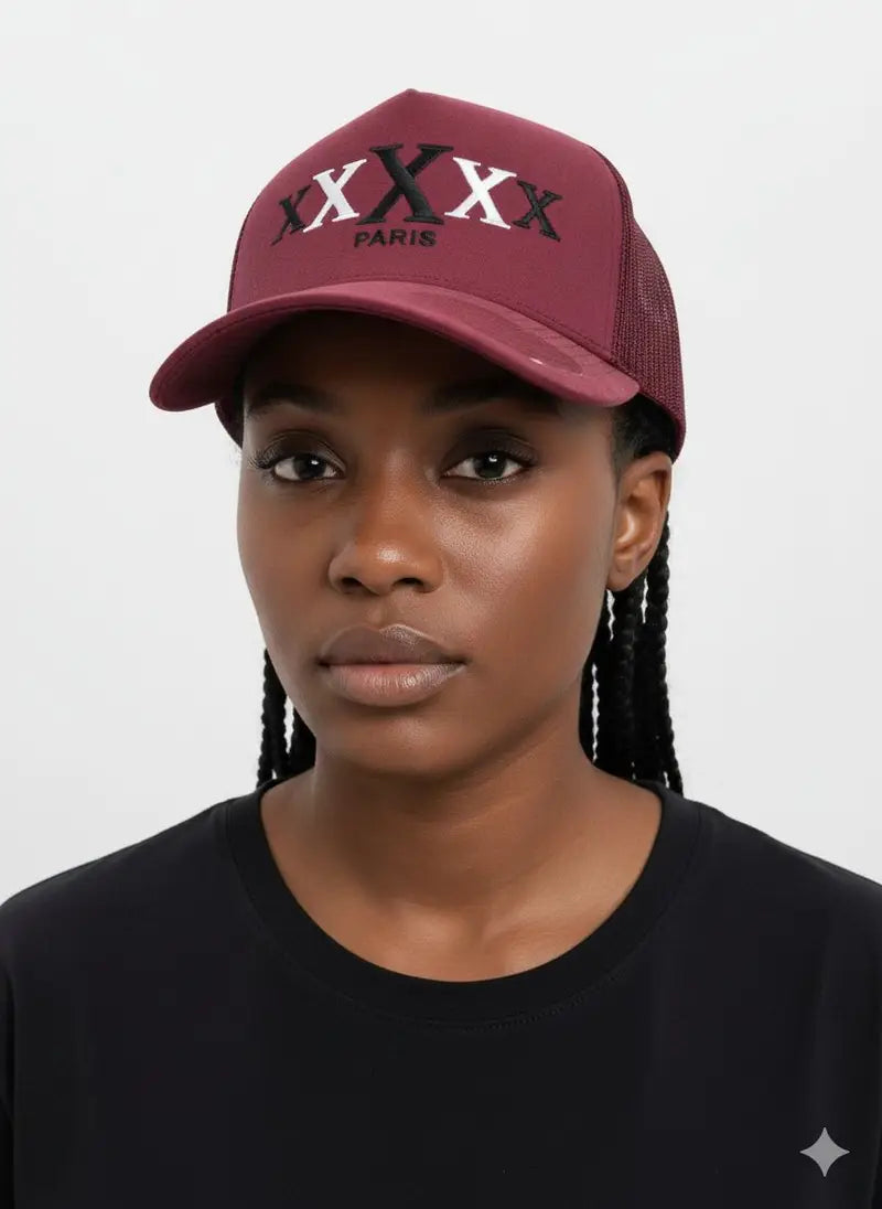 5X Paris Streetwear Face Cap – Red