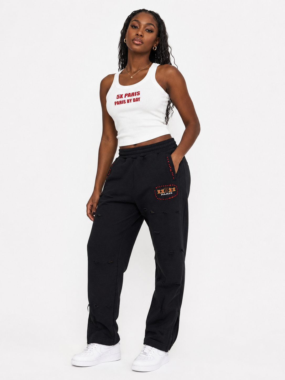 xxXxx HEAVY ZIPPED SWEATPANTS