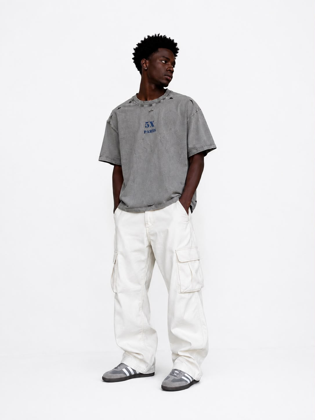 5X Vintage Grey Tee