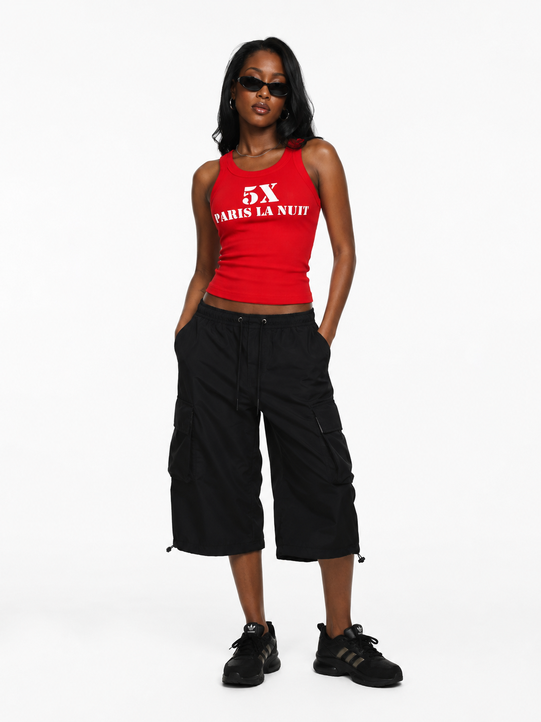 5X Paris La Nuit Graphic Tee – Red