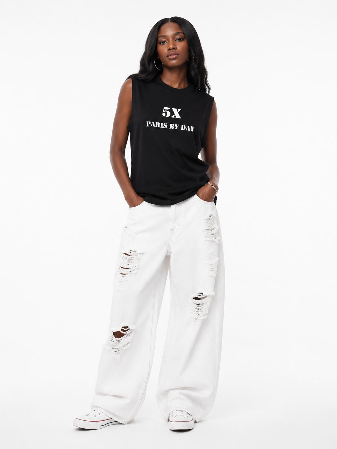 5X Paris by Day Sleeveless Tee