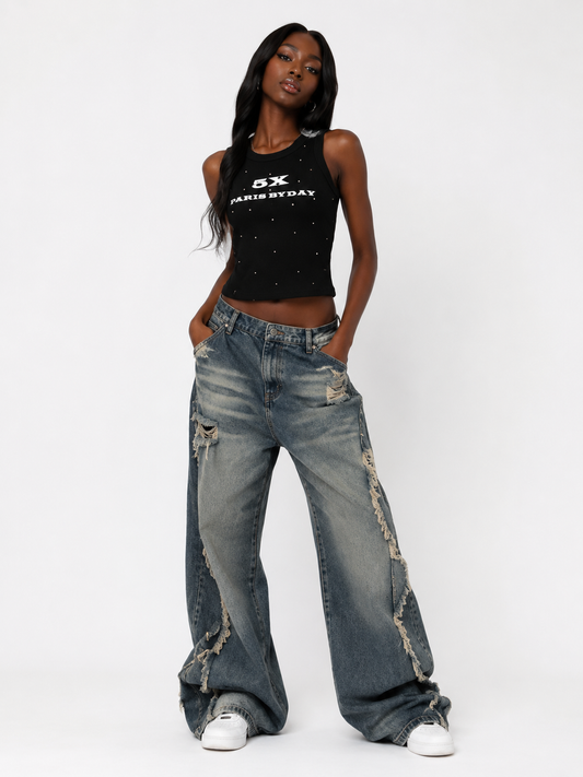 5X Paris The Future Mrs. Graphic Tank Top