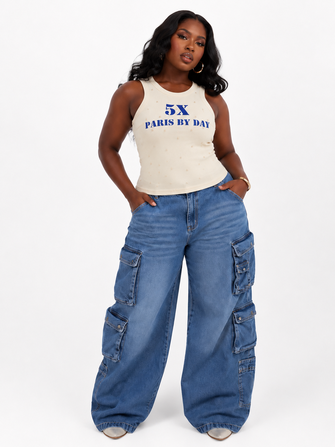 5X Paris The Future Mrs. Graphic Tank Top