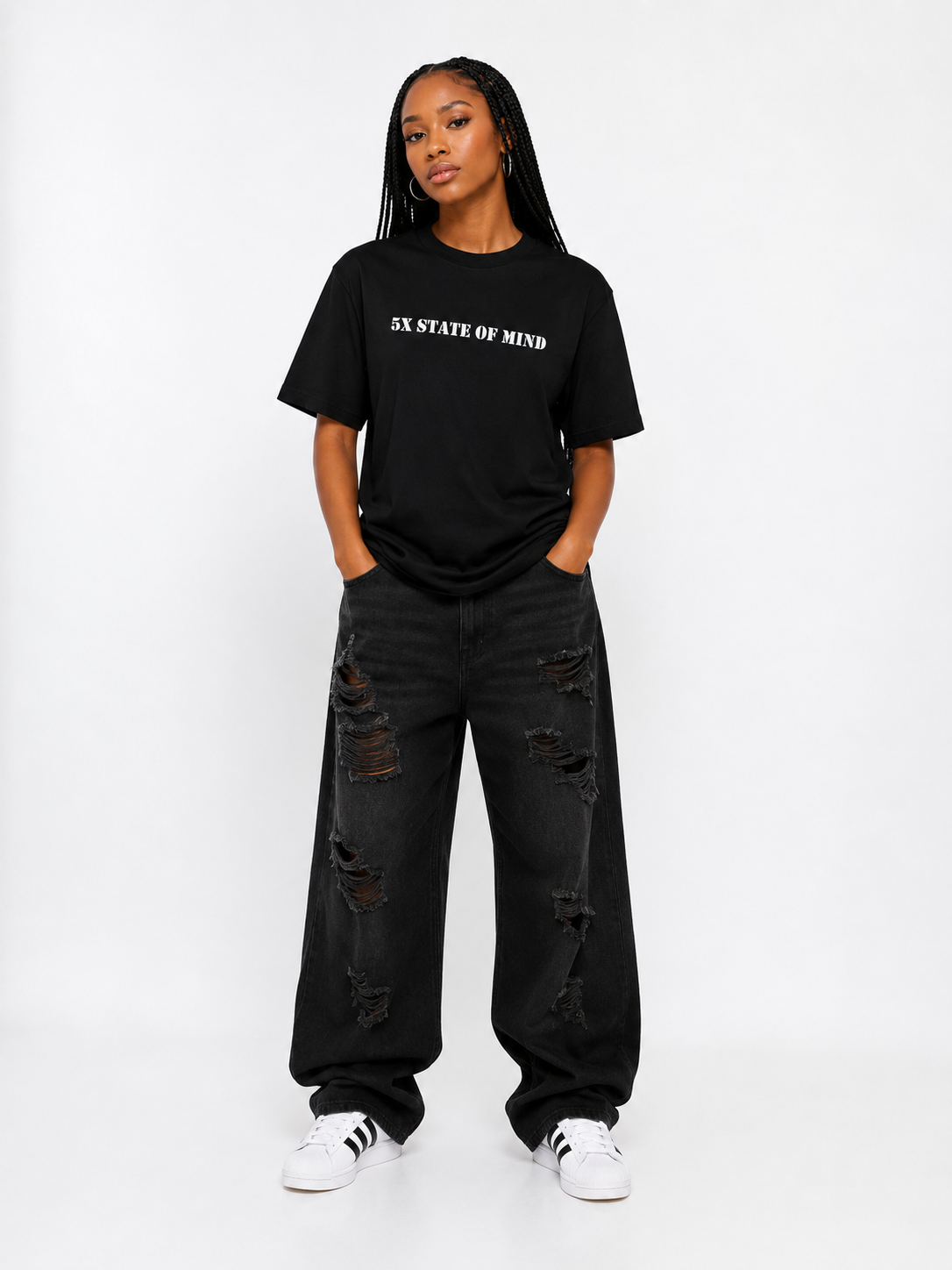 5X Paris Statement Mind Unisex T-Shirt – Black