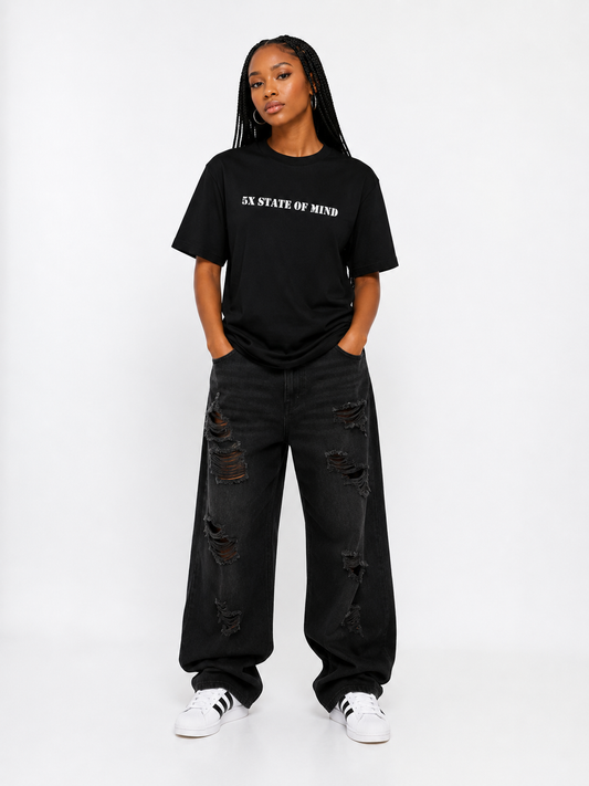 5X Paris Statement Mind Unisex T-Shirt – Black