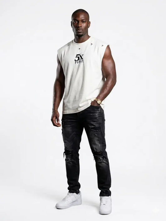 5X Sleeveless Loose Tee