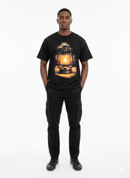 5X Paris Hurricane Lantern Unisex Oversized Graphic Tee