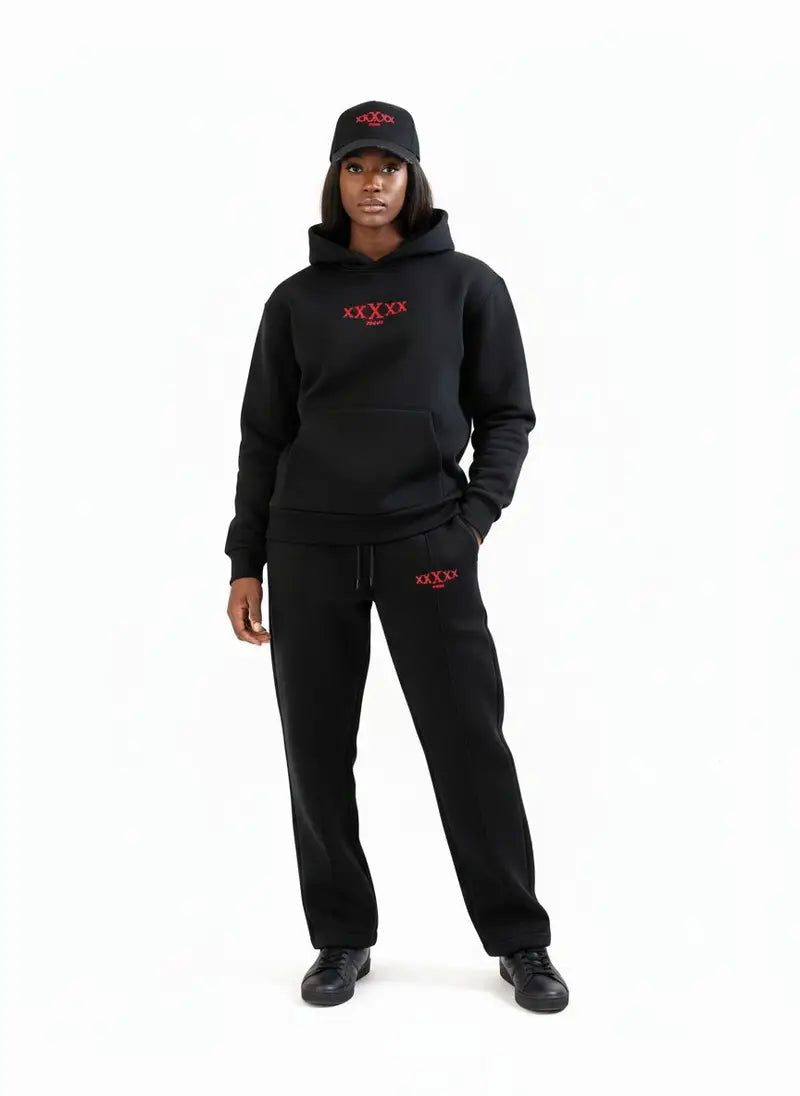 5X Paris XxXxx Unisex Hoodie & Pants Set – Black