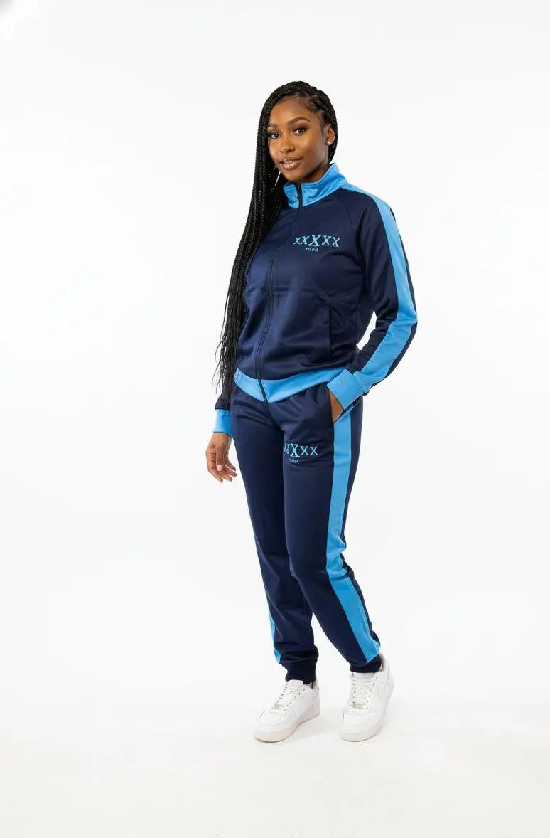 5X Paris XxXxx Unisex Tracksuit – Black & Blue