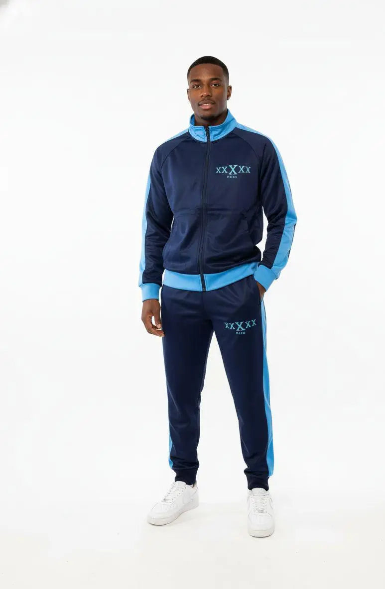 5X Paris XxXxx Unisex Tracksuit – Black & Blue
