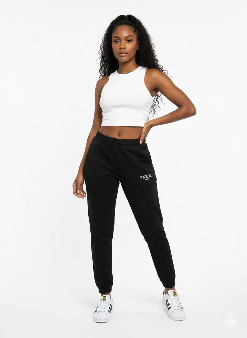 5X Paris XxXxx Unisex Heavy Sweat Pants – Black